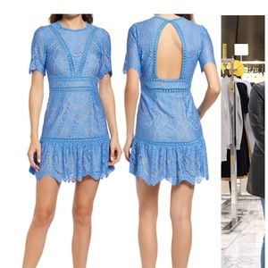 Light blue mini lace Nordstrom dress